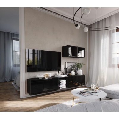 Modern nappali fal BRADT 22 - fekete