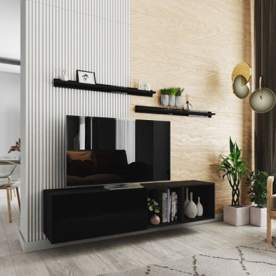Modern nappali fal BRADT 19 - fekete
