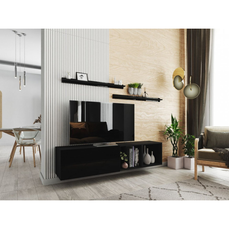 Modern nappali fal BRADT 19 - fekete