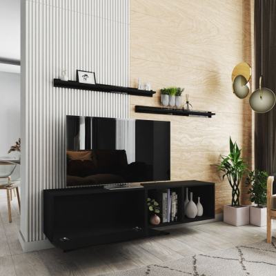 Modern nappali fal BRADT 19 - fekete