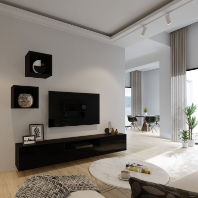 Modern nappali fal BRADT 32 - fekete