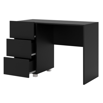 CHEMUNG íróasztal - fekete / fényes fekete
