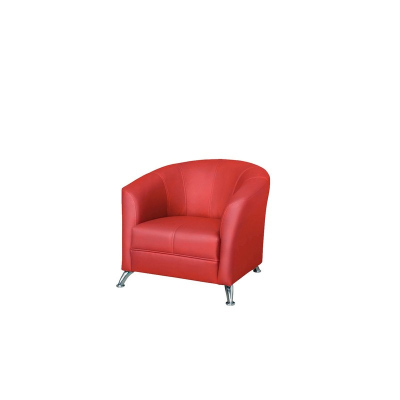 BEND fotel - piros ökobőr