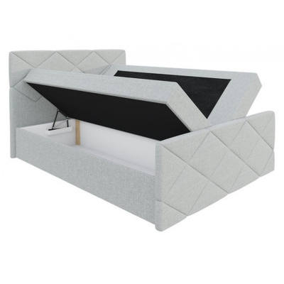 HALKA ágy matraccal és ágyráccsal - 180x200, világoskék + INGYENES topper