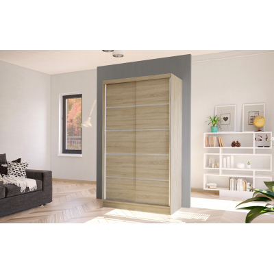 Elegáns ARINI 4 gardróbszekrény - szélesség 100 cm, sonoma tölgyfa