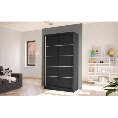 Elegáns ARINI 4 gardróbszekrény - szélesség 100 cm, fekete