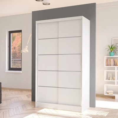 Elegáns ARINI 4 gardróbszekrény - szélesség 100 cm, fehér