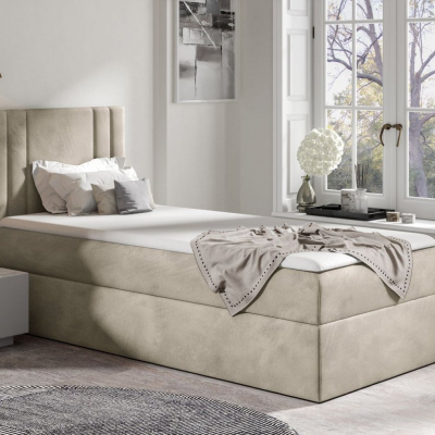 CELESTA MINI boxspring ágy - 80x200, bézs + INGYENES topper