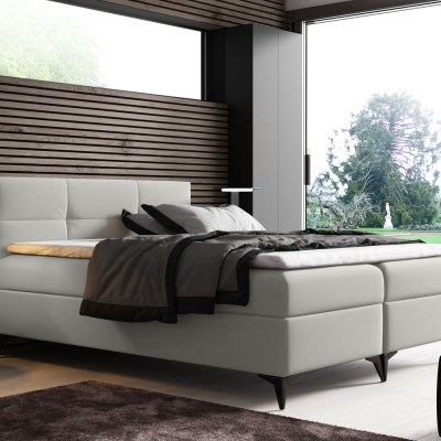 FLOKI elegáns ágy 180x200 - fehér+ INGYENES topper