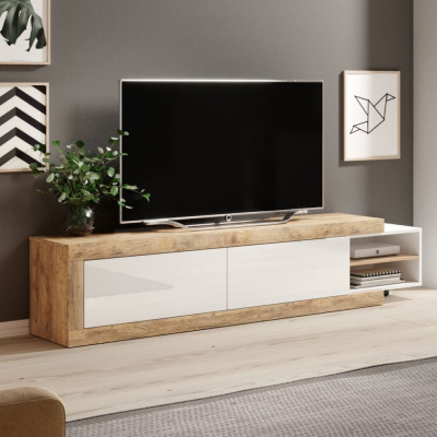 TV állvány KASPAR - samdal tölgy / fehér