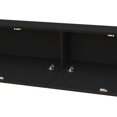 ASHTON TV-asztal 140 cm - fekete / wotan tölgy