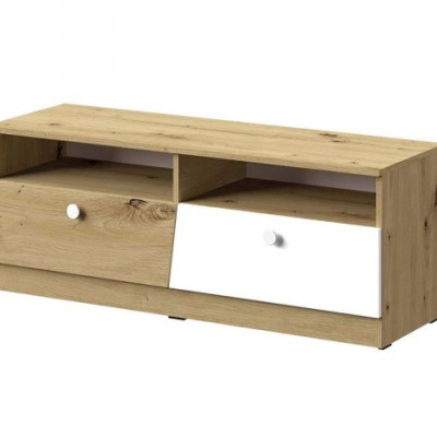 CHIMA TV-asztal - artisan tölgy / fehér