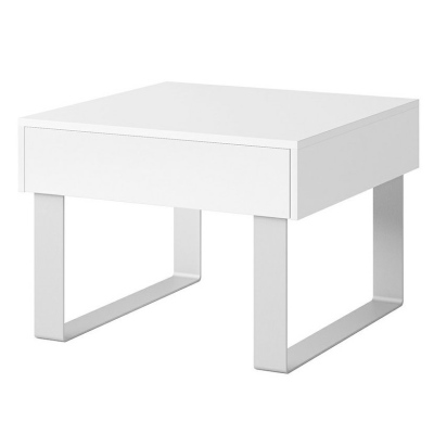 CHEMUNG 2 dohányzó asztal - fehér / fényes fehér