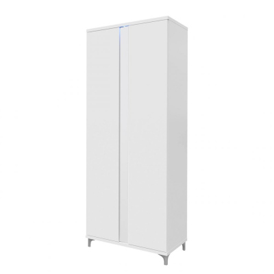 Gardrób 90 cm BANTRY - fehér / fényes fehér