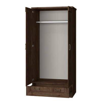 MERLO kétajtós gardróbszekrény 90 cm - tölgy