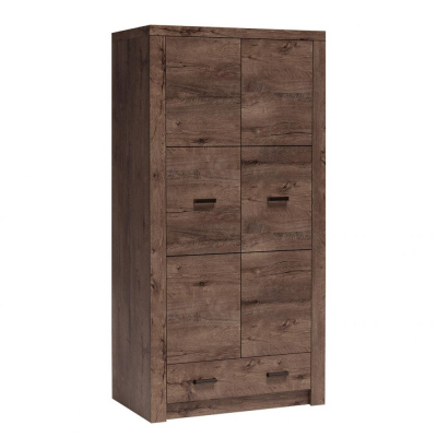 Kétajtós gardrób 96 cm CHALAPATA - sötét kőris