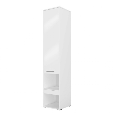 CELENA 1 magas szekrény - szélesség 45 cm, fényes fehér
