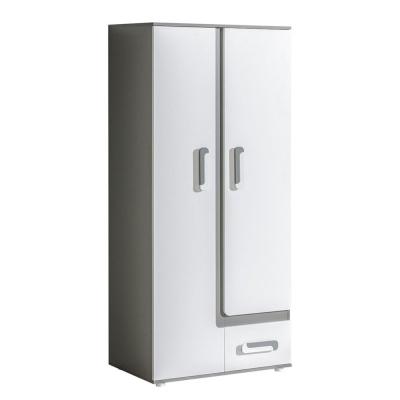 Gardrób 85 cm CHOCHO - antracit / fehér