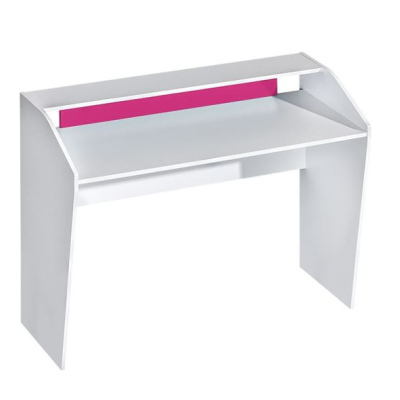 SINCE íróasztal - fehér / rózsaszín