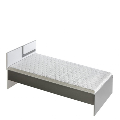 Egyszemélyes ágy 90x200 CHOCHO - antracit / fehér