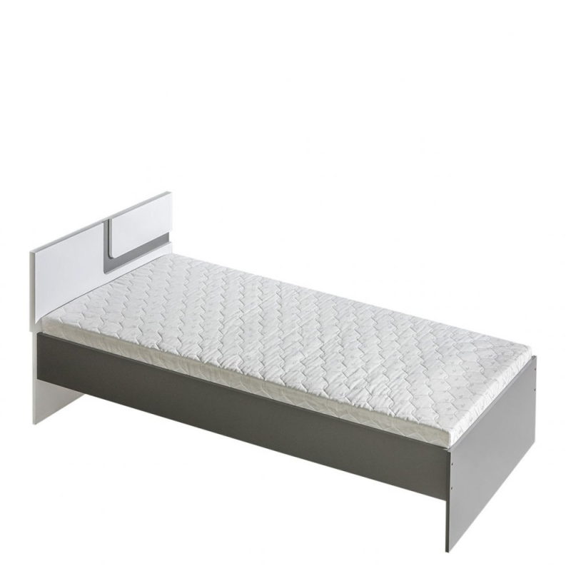 Egyszemélyes ágy 90x200 CHOCHO - antracit / fehér
