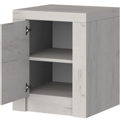 Hálószoba szett ággyal 160x200 CHALAPATA - fehér kraft tölgy