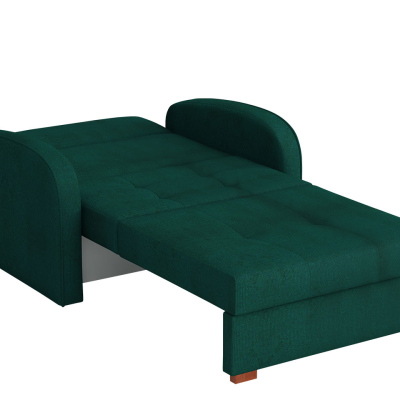 BELA GOLD 1 kinyitható fotelágy tárolóval - zöld