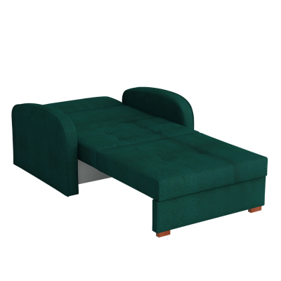 BELA GLAM 1 kinyitható fotelágy tárolóval - bézs barna