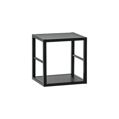 RIONATA 2 nappali szekrénysor fém elemekkel - wotan tölgy / fekete