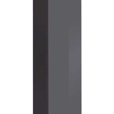 Nappali fal fém elemekkel RIONATA 4 - grafit / fekete