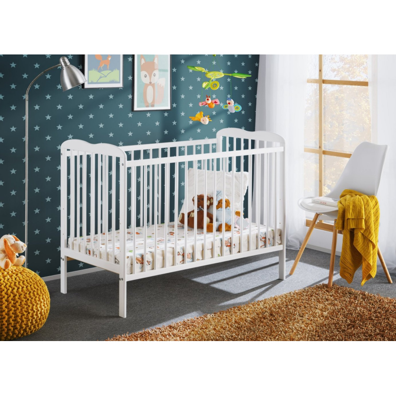 FINA gyerekágy matraccal - 60x120, fehér