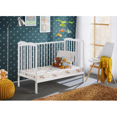 FINA gyerekágy matraccal - 60x120, fehér