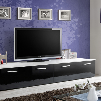 TV-állvány DAN - fehér / fekete