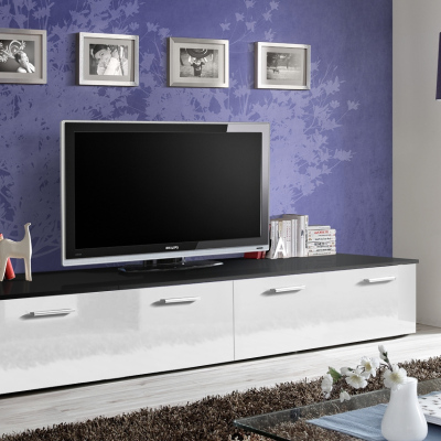 TV-állvány DAN - fekete / fehér