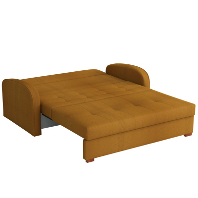 BELA GOLD 3 kinyitható kanapé tárolóval - mustársárga