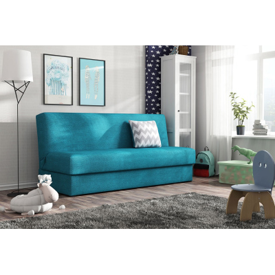 OROPE kinyitható kanapé tárolóval - kék