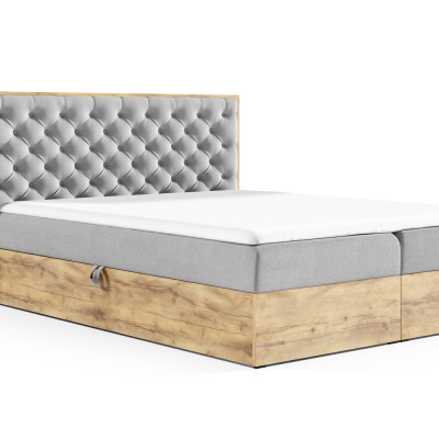 CHANTELLE 3 boxspring ágy - 160x200, barna + INGYENES topper