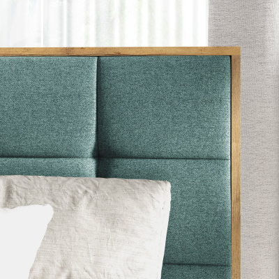 ALOIS 1 boxspring ágy - 180x200, barna + INGYENES topper