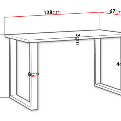 IMPER 1 négyzet alakú étkezőasztal - artisan tölgy / fekete matt