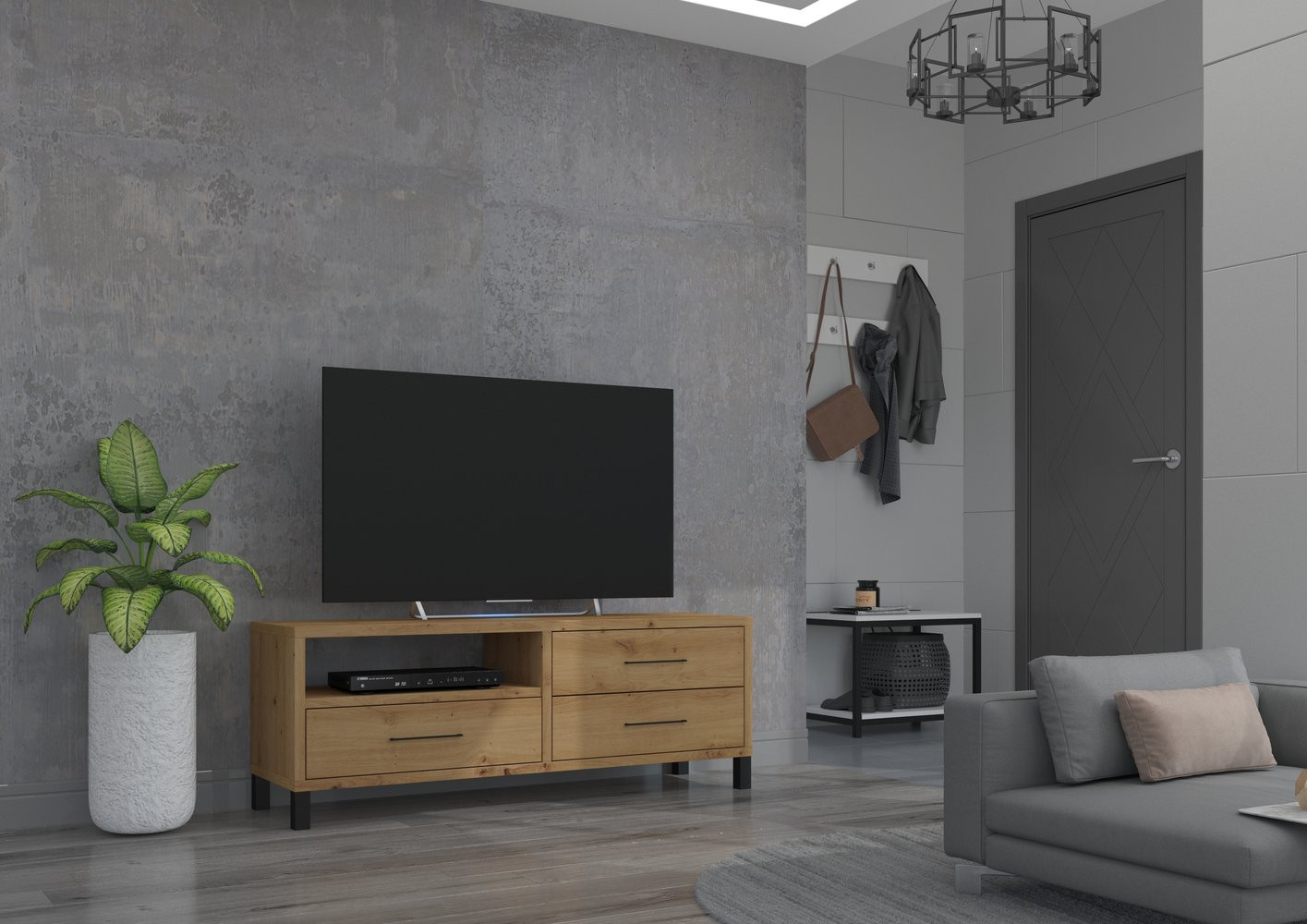 RAINA TV asztal - artisan tölgy