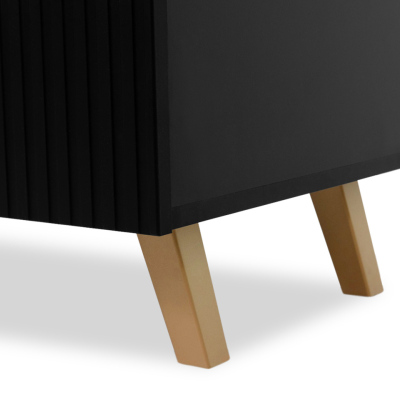 CRATO TV asztal 200 cm - fekete