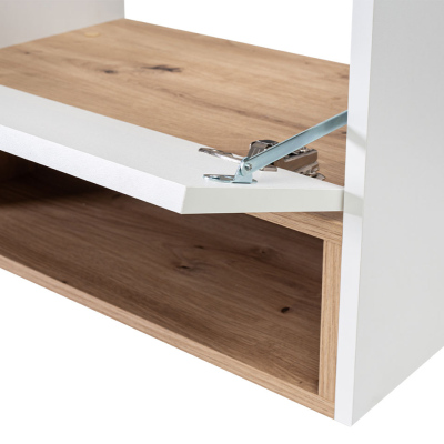 BEND fürdőszoba szett - fehér / artisan tölgy + INGYENES Platinum csaptelep