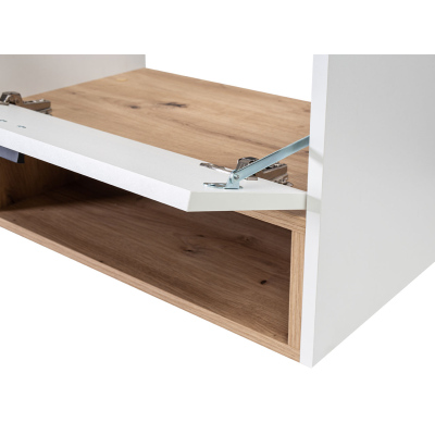 BEND fürdőszoba szett - fehér / artisan tölgy + INGYENES Platinum csaptelep