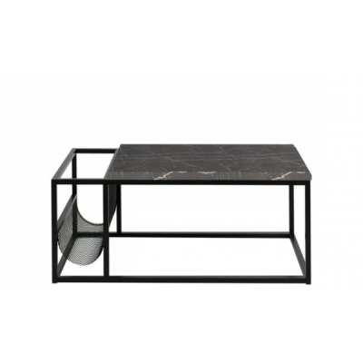 TRANCOSO dohányzóasztal - fekete / sötét márvány
