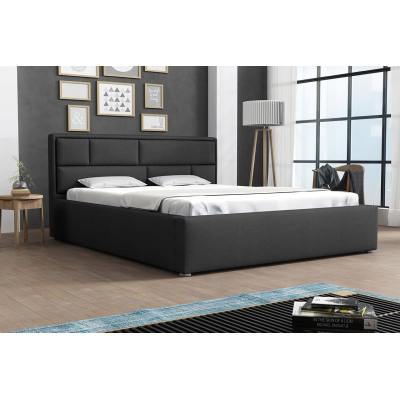 Franciaágy léces kerettel 160x200 IVENDORF 2 - szürke 1