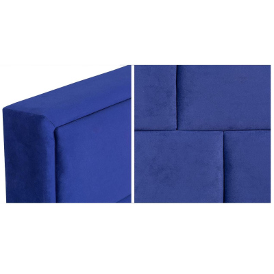 Egyszemélyes ágy léces kerettel 120x200 IVENDORF 2 - kék