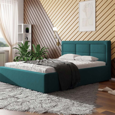 Egyszemélyes ágy léces kerettel 120x200 PALIGEN 2 - kék