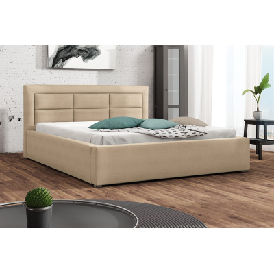 Franciaágy léces kerettel 140x200 PALIGEN 2 - bézs