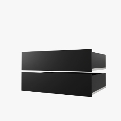 2 fiókos UNI szett szekrényekhez 250 cm - fekete