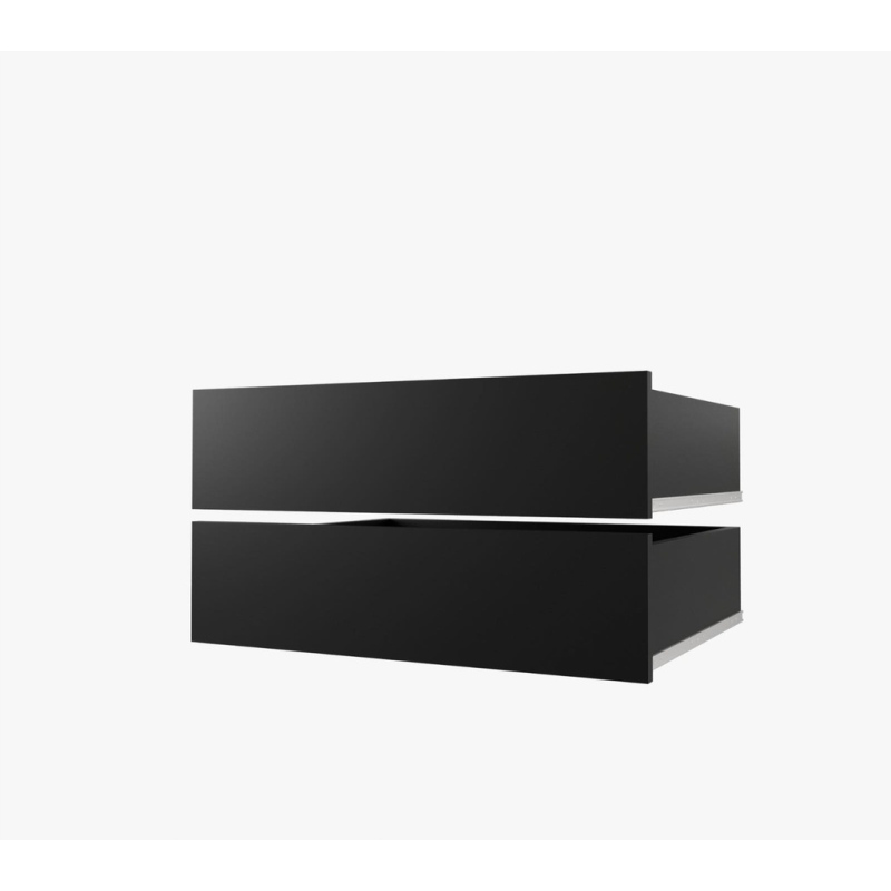 2 fiókos UNI szett szekrényekhez 250 cm - fekete